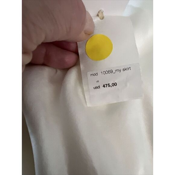 forte_forte Italy Size 0 IVORY Layered Design Silk Short Skirt - Picture 12 of 15